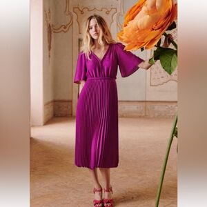 Sezane Florencia Dress Fuchsia - Size 4